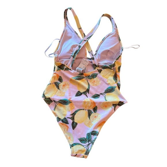 Lemon Print  Swimsuit - Picture 2 of 4